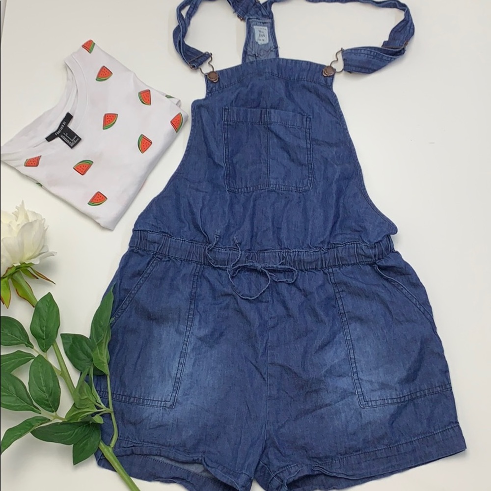 Wax jean women’s rompers size M blue
